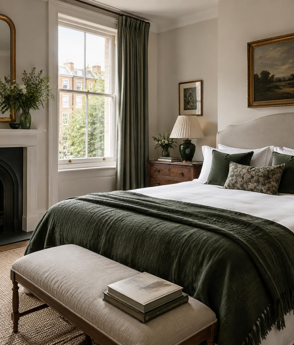 Carefully prepared London short-let bedroom